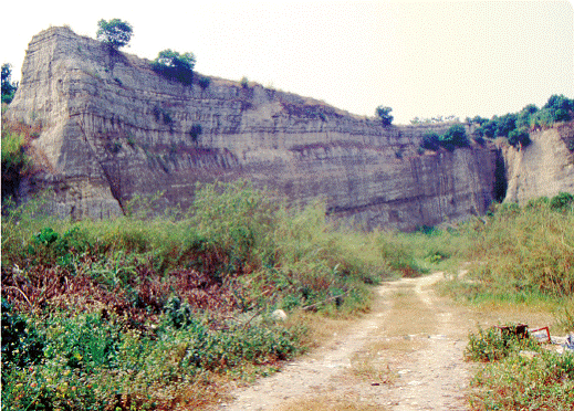 八卦山斷層航照圖