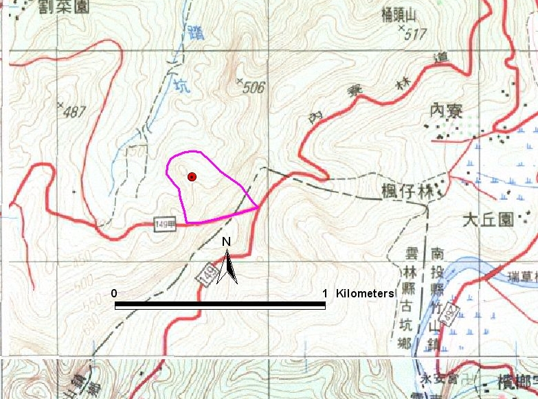 149甲公路斷層鞍部