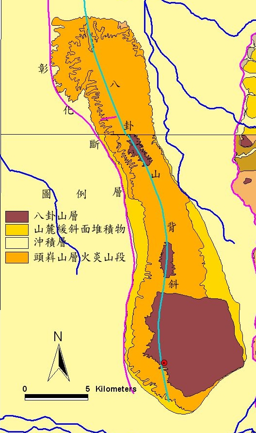 八卦山地質圖
