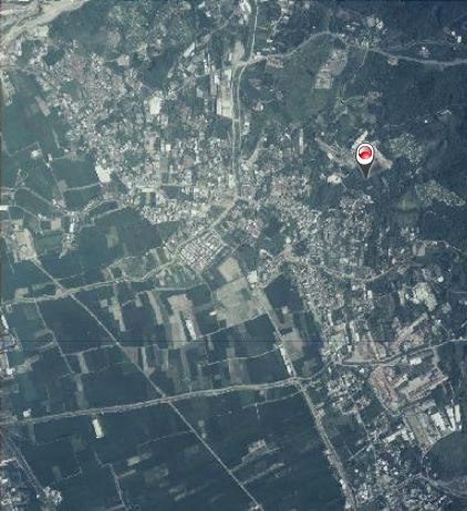 八卦山斷層衛星圖