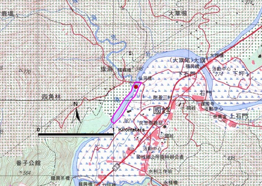 國姓貝類化石層