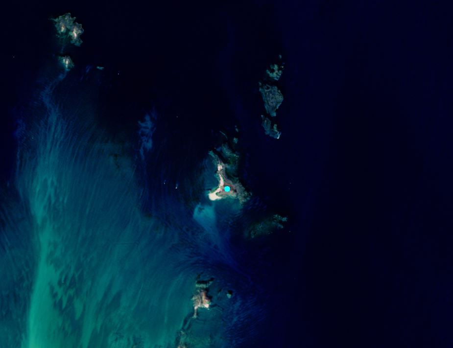 小白沙嶼柱狀玄武岩島嶼