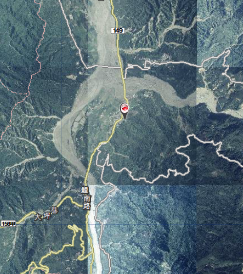 桶頭橋觸口斷層露頭