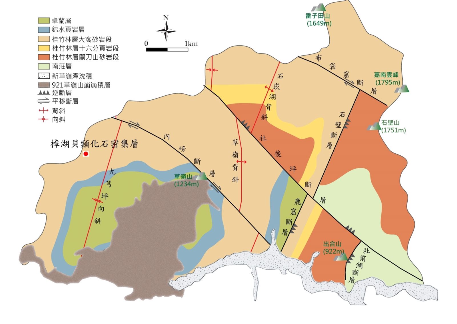 樟湖貝類化石密集層