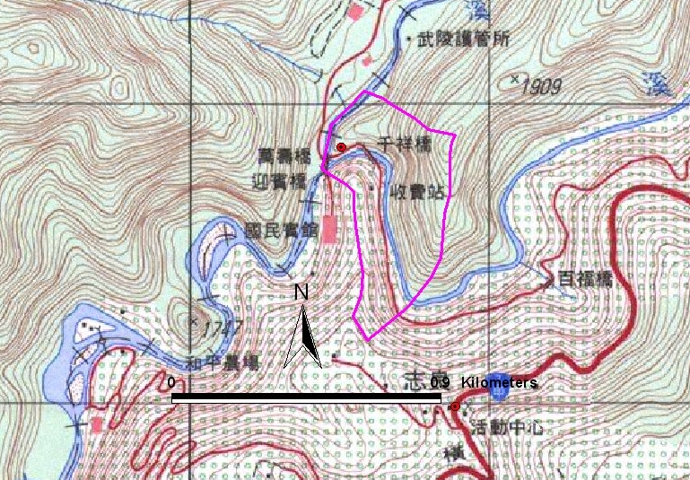 武陵眉溪砂岩剖面