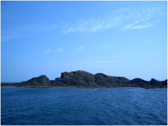 澎湖錠鉤嶼柱狀玄武岩島嶼