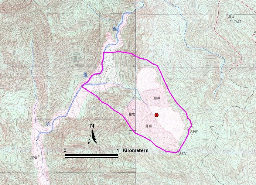 觀霧中山白冷層剖面