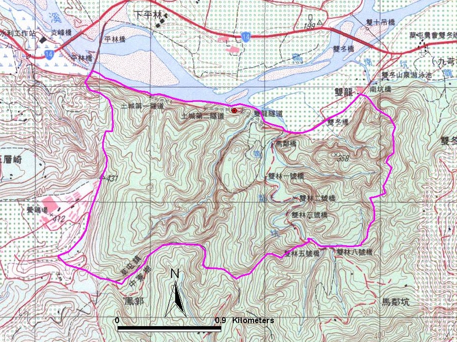 頭嵙山層香山相-火炎山相露頭